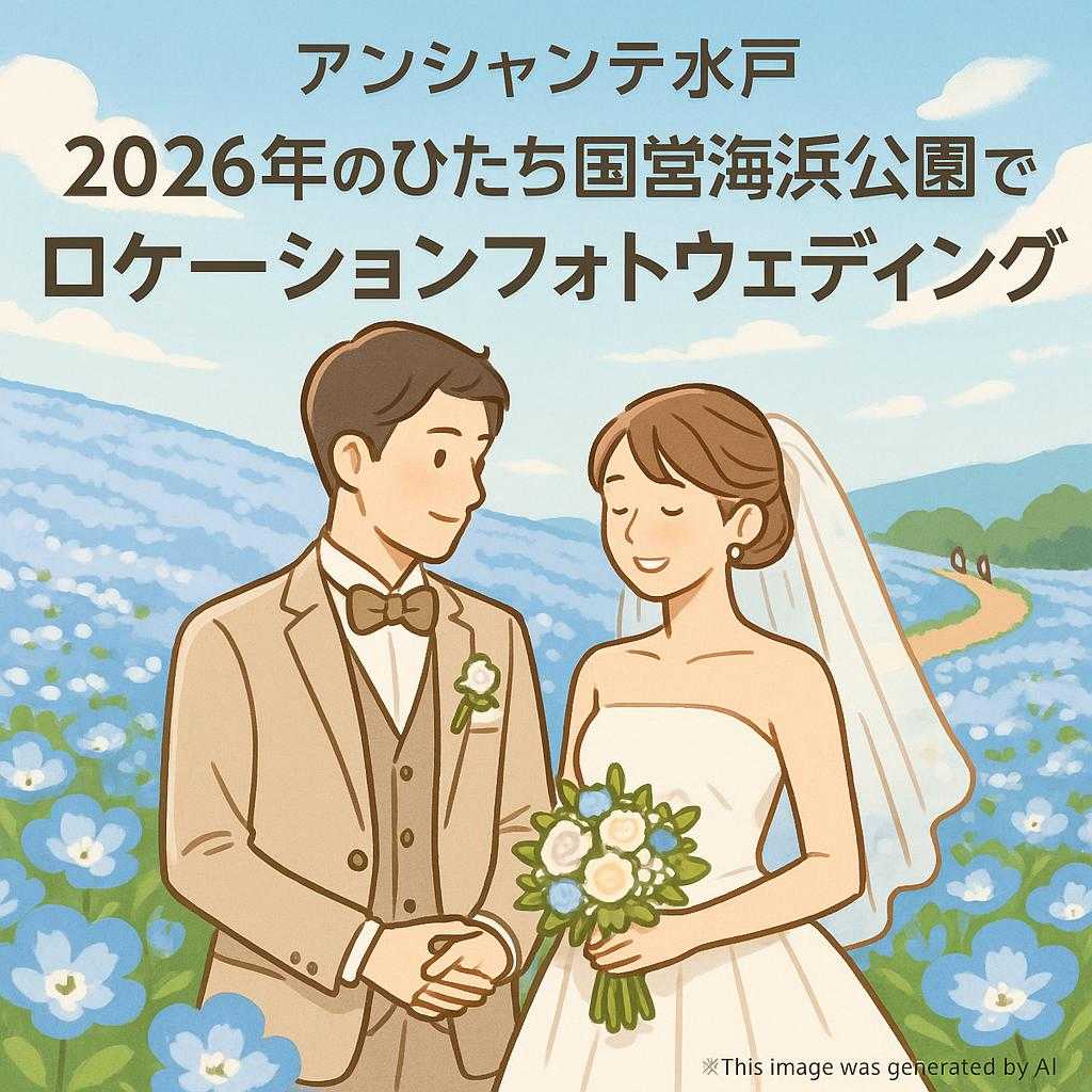 アンシャンテ水戸 2026年のひたち国営海浜公園で叶えるロケーションフォトウェディング