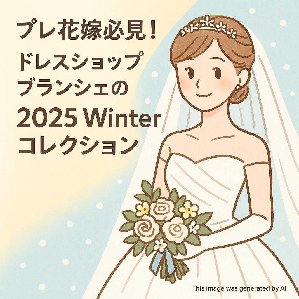 プレ花嫁必見！ドレスショップブランシェの2025Winterコレクション