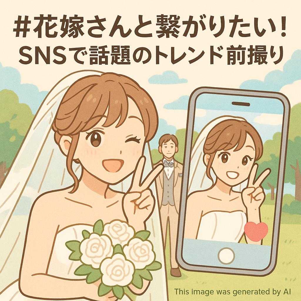 #花嫁さんと繋がりたい!SNSで話題のトレンド前撮り