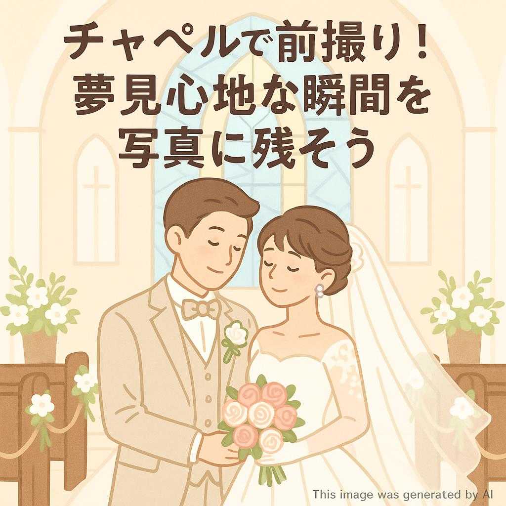 チャペルで前撮り!夢見心地な瞬間を写真に残そう