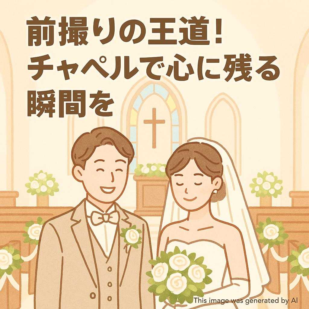 前撮りの王道!チャペルで心に残る瞬間を