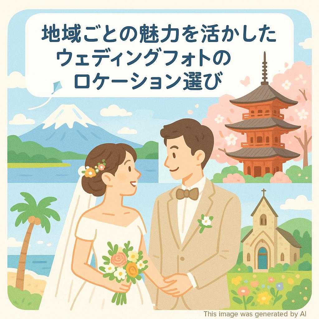 地域ごとの魅力を活かしたウェディングフォトのロケーション選び