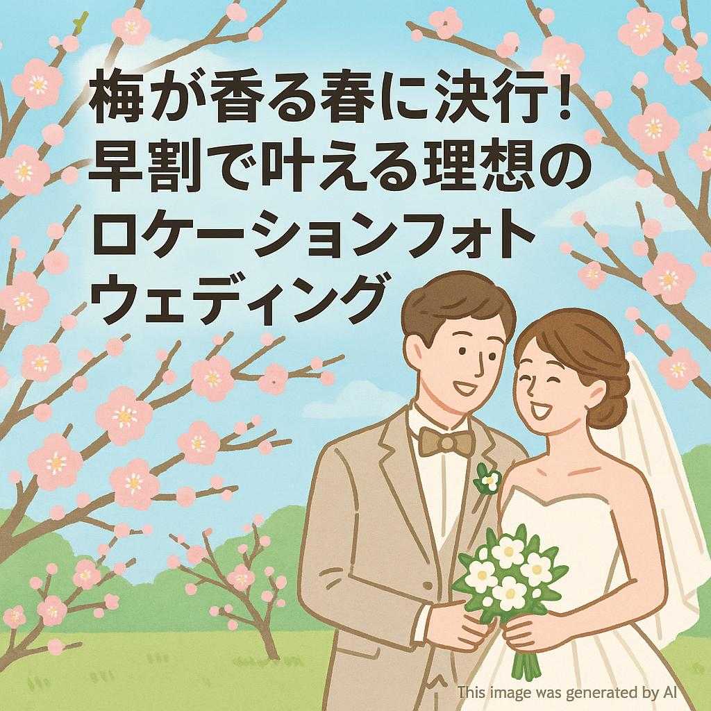 梅が香る春に決行！早割で叶える理想のロケーションフォトウェディング