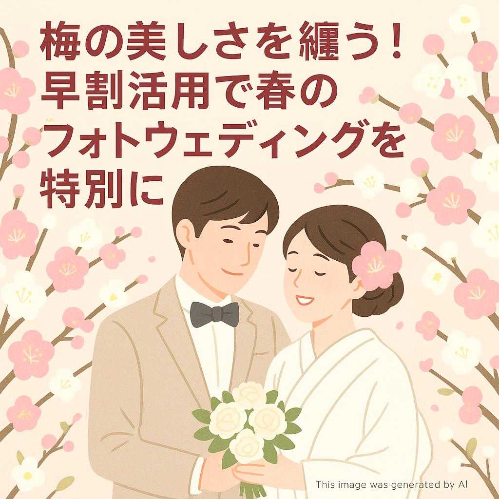 梅の美しさを纏う！早割活用で春のフォトウェディングを特別に