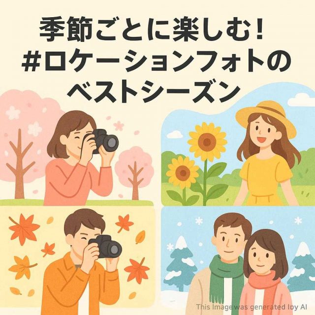 季節ごとに楽しむ！#ロケーションフォト のベストシーズン