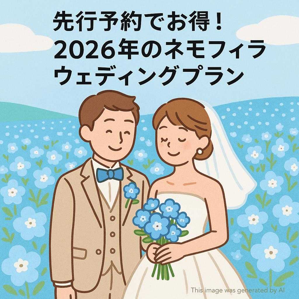 先行予約でお得！2026年のネモフィラウェディングプラン