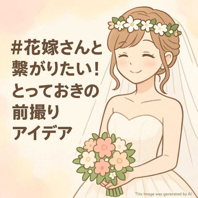 #花嫁さんと繋がりたい！とっておきの前撮りアイデア