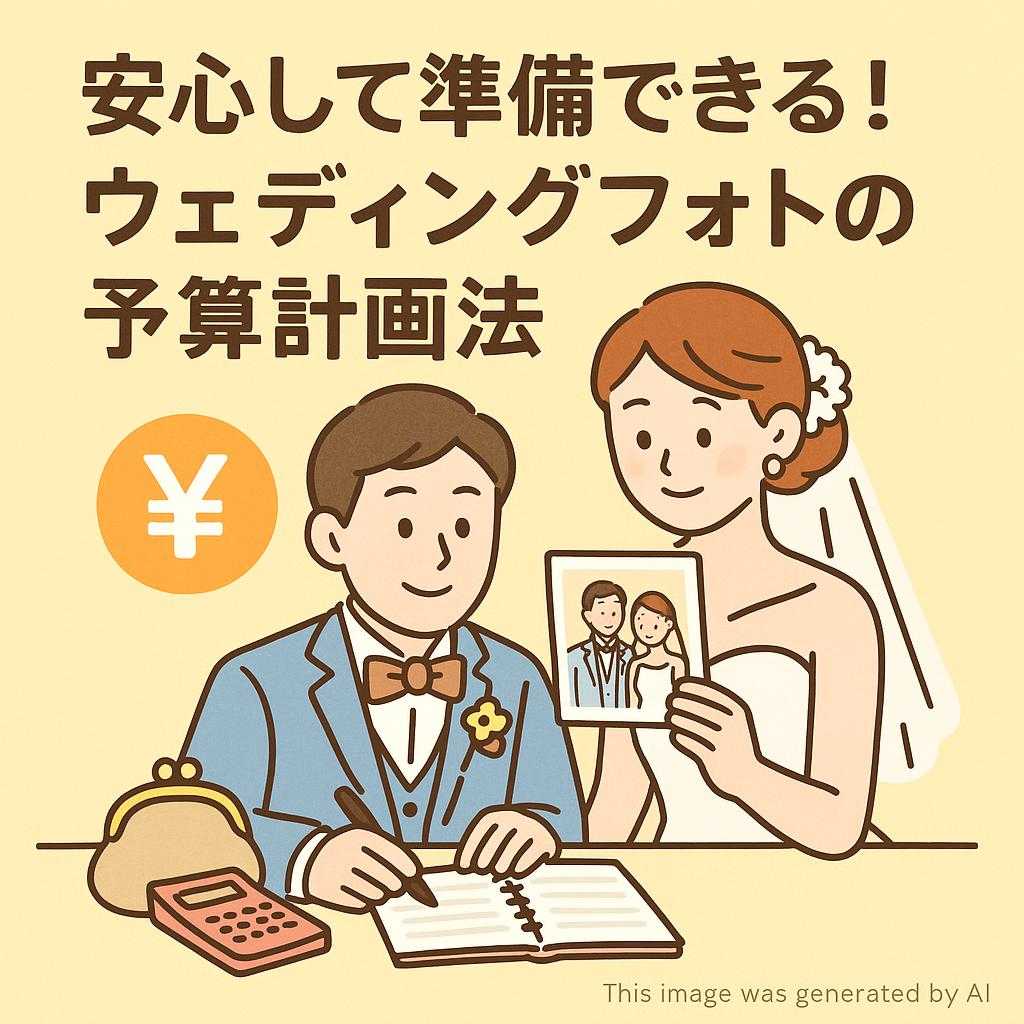 安心して準備できる!ウェディングフォトの予算計画法