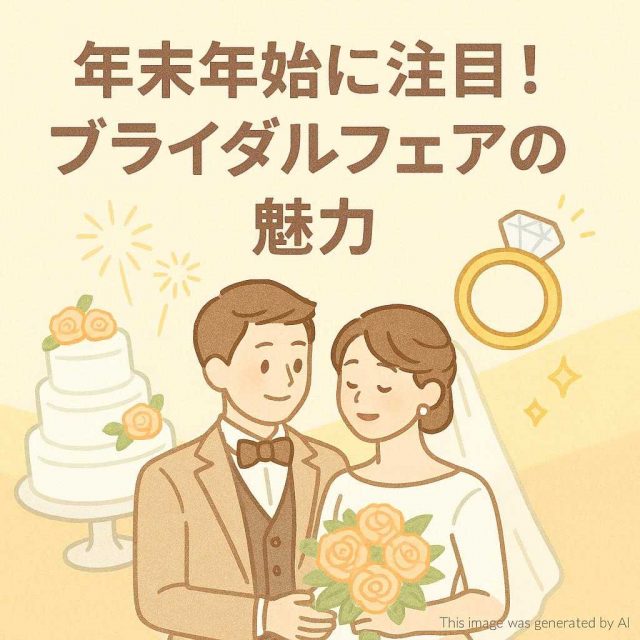 年末年始に注目！ブライダルフェアの魅力