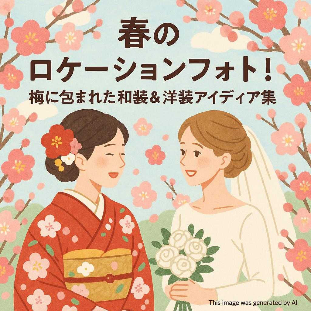 春のロケーションフォト!梅に包まれた和装&洋装アイディア集