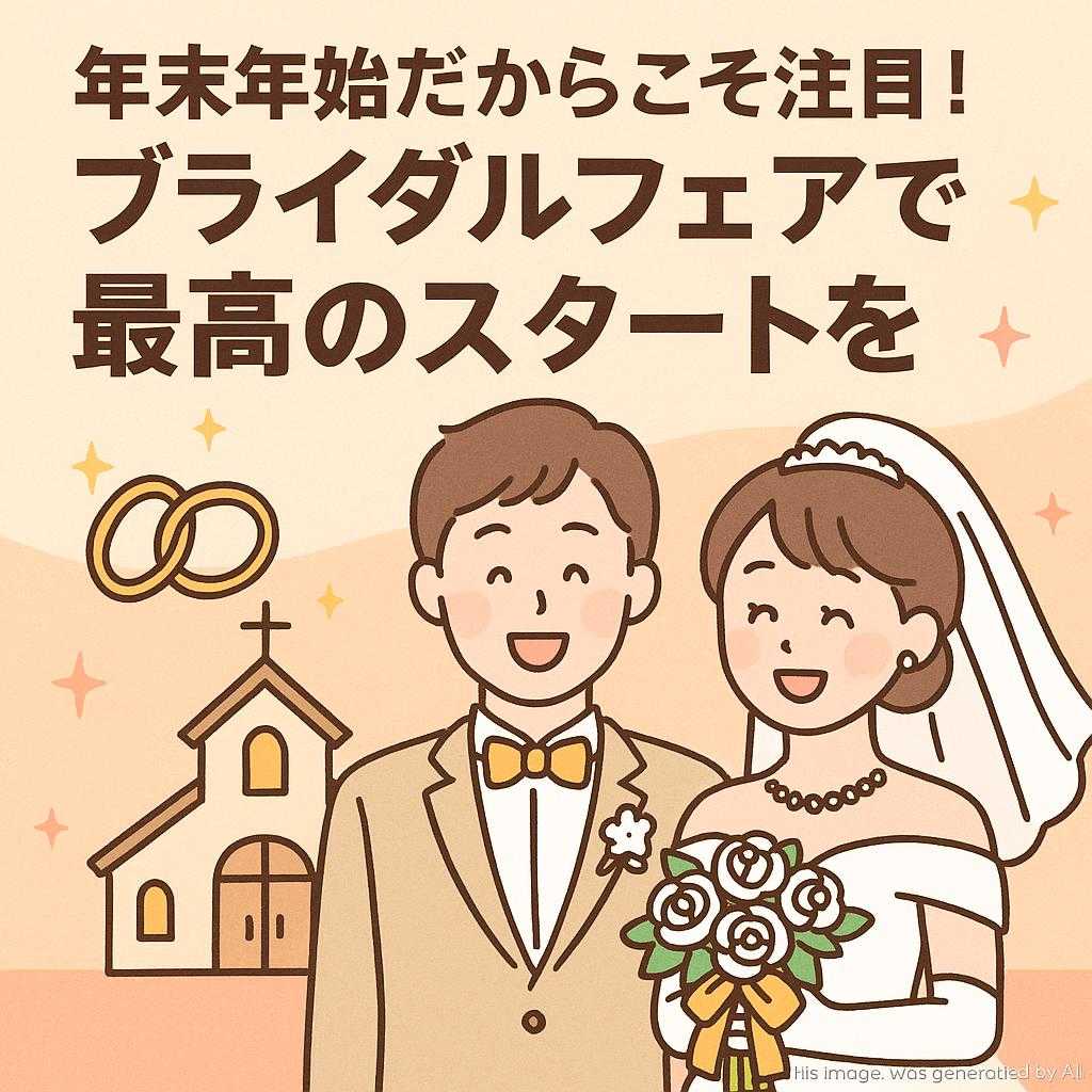 年末年始だからこそ注目！ブライダルフェアで最高のスタートを