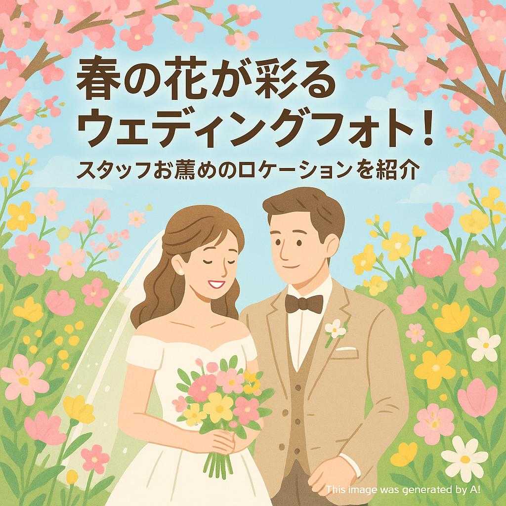 春の花が彩るウェディングフォト！スタッフお薦めのロケーションを紹介