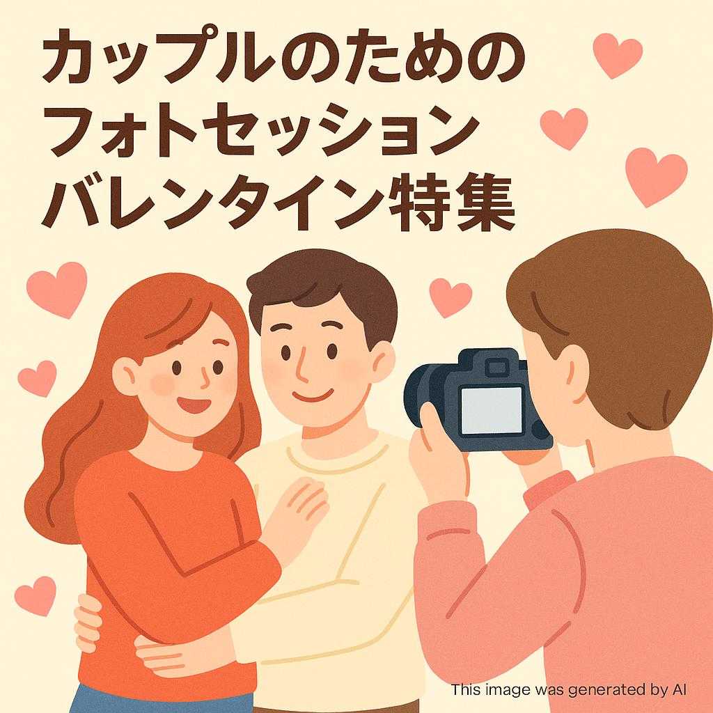 カップルのためのフォトセッションバレンタイン特集