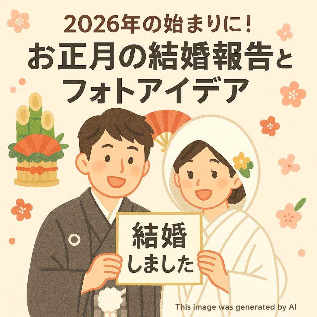 2026年の始まりに！お正月の結婚報告とフォトアイデア
