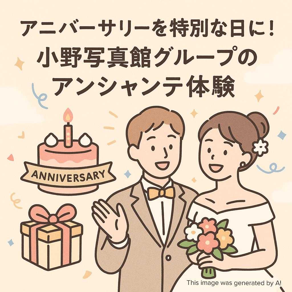 アニバーサリーを特別な日に！小野写真館グループのアンシャンテ体験