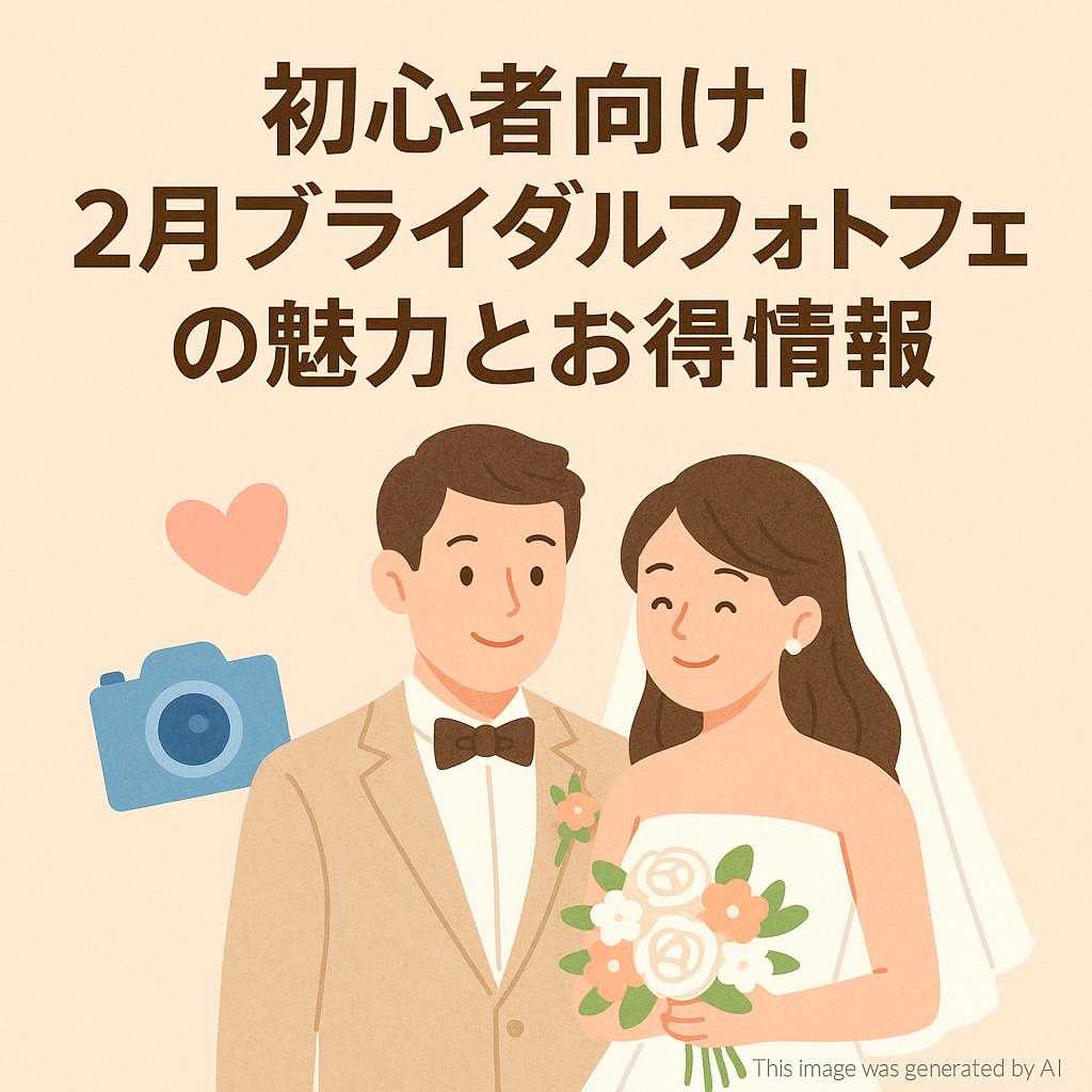 初心者向け！２月ブライダルフォトフェアの魅力とお得情報