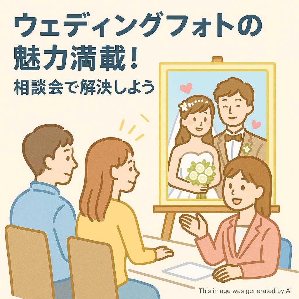 ウェディングフォトの魅力満載!相談会で解決しよう