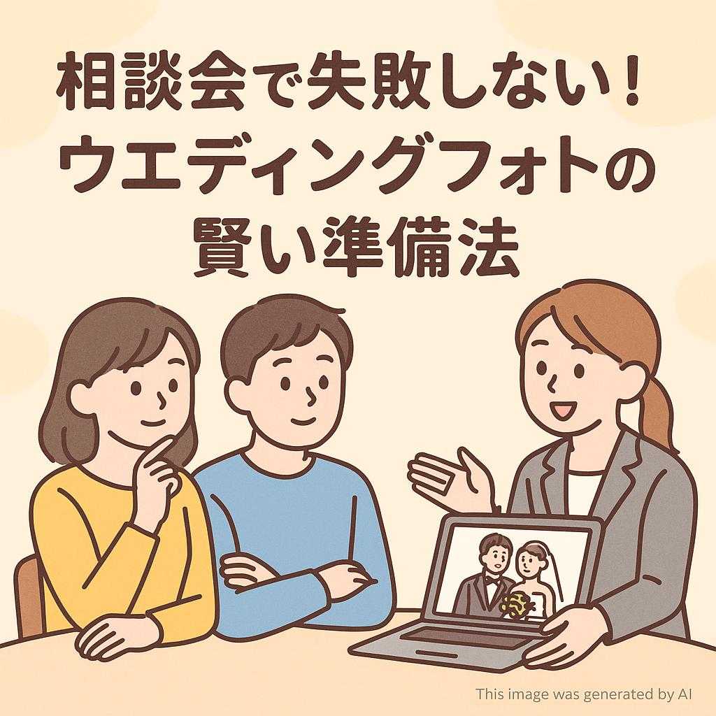 相談会で失敗しない!ウェディングフォトの賢い準備法