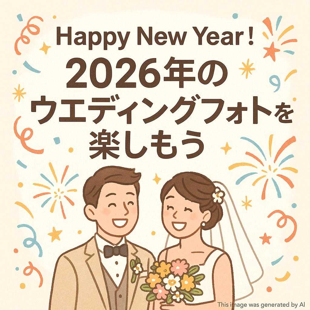 Happy New Year！2026年のウエディングフォトを楽しもう