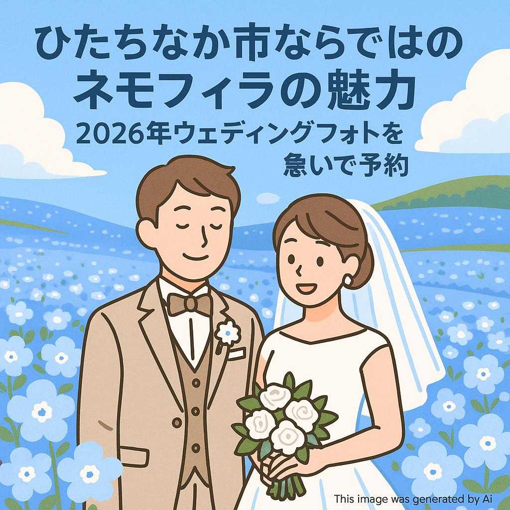 ひたちなか市ならではのネモフィラの魅力 2026年ウェディングフォトを急いで予約