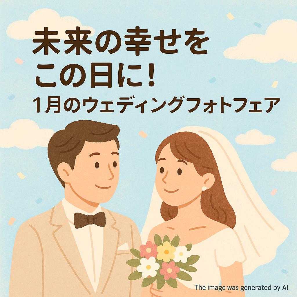 未来の幸せをこの日に！1月のウェディングフォトフェア情報