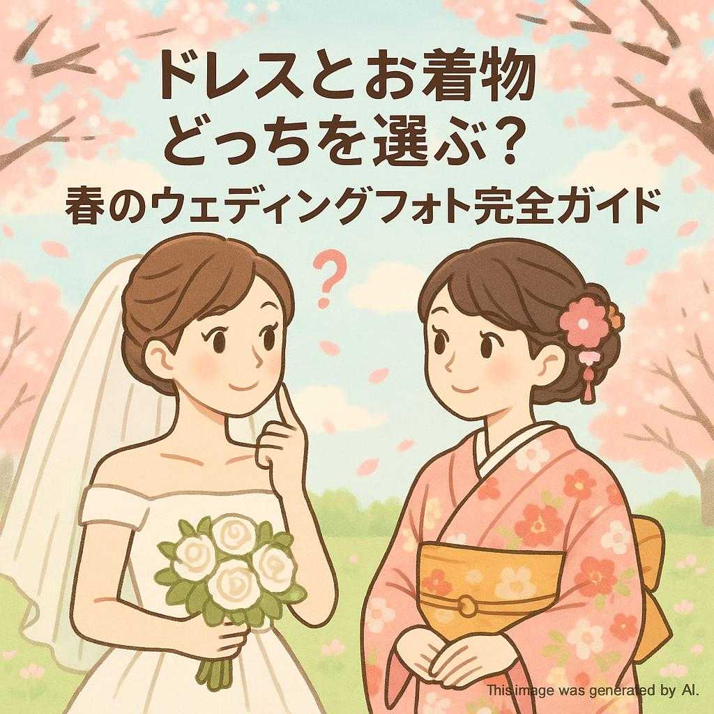 ドレスとお着物どっちを選ぶ?春のウェディングフォト完全ガイド