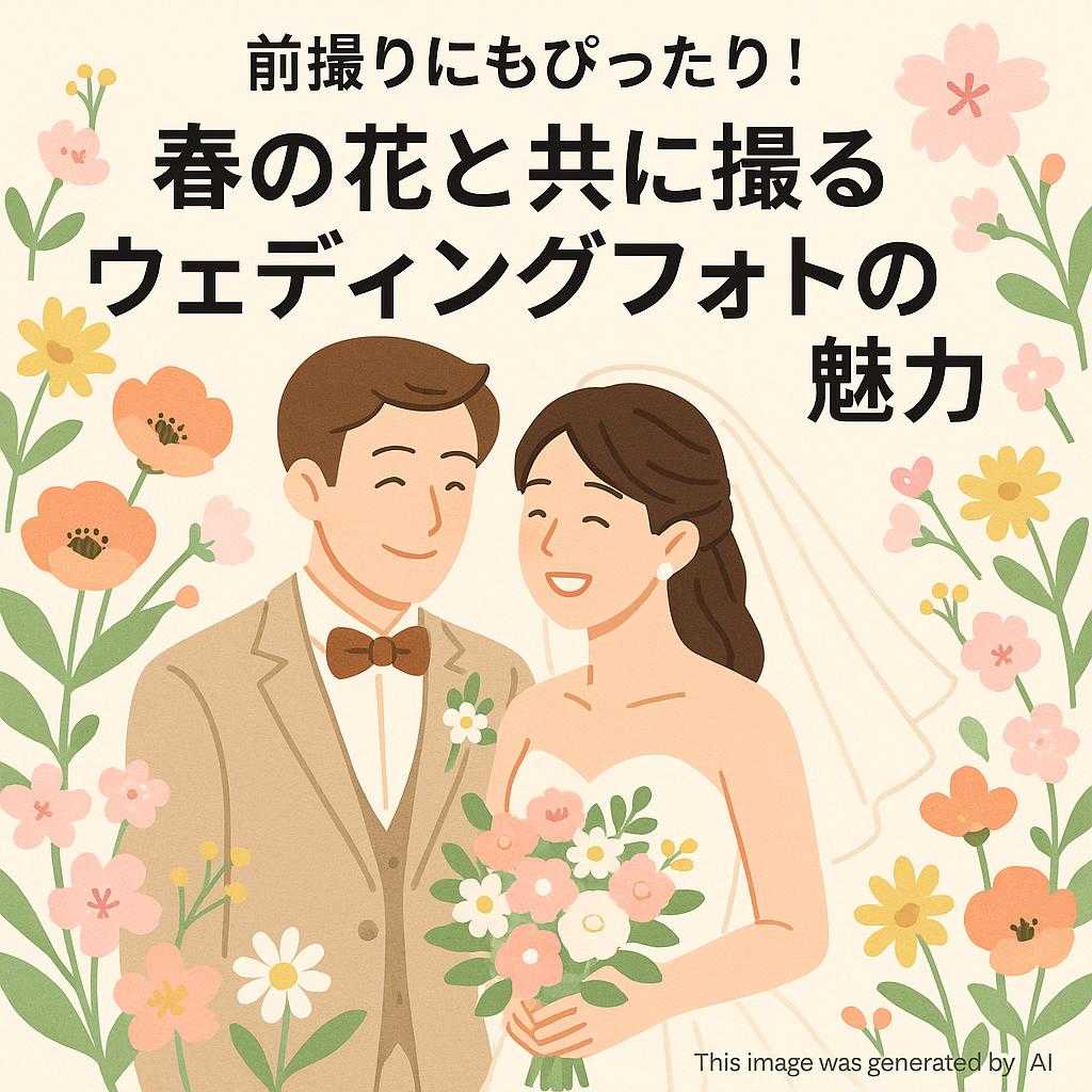 前撮りにもぴったり!春の花と共に撮るウェディングフォトの魅力