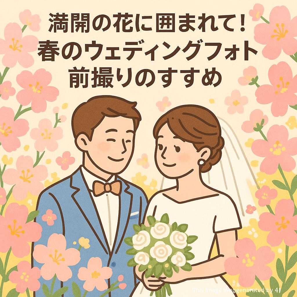 満開の花に囲まれて！春のウェディングフォト前撮りのすすめ