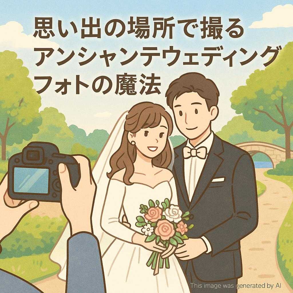 思い出の場所で撮るアンシャンテウェディングフォトの魔法