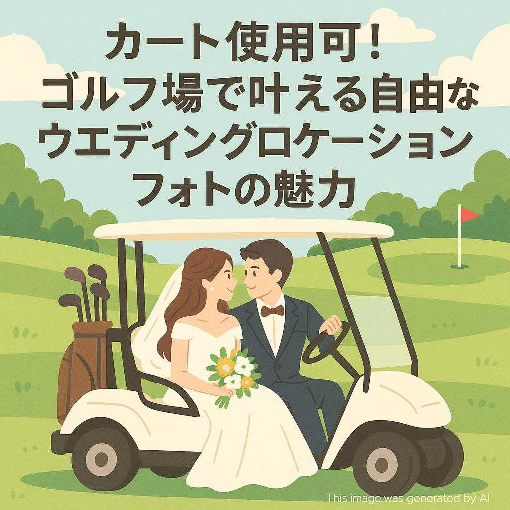 カート使用可!ゴルフ場で叶える自由なウェディングロケーションフォトの魅力