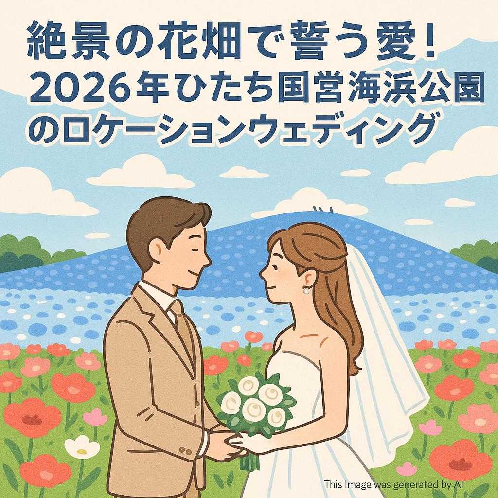 絶景の花畑で誓う愛！2026年ひたち国営海浜公園のロケーションウェディング