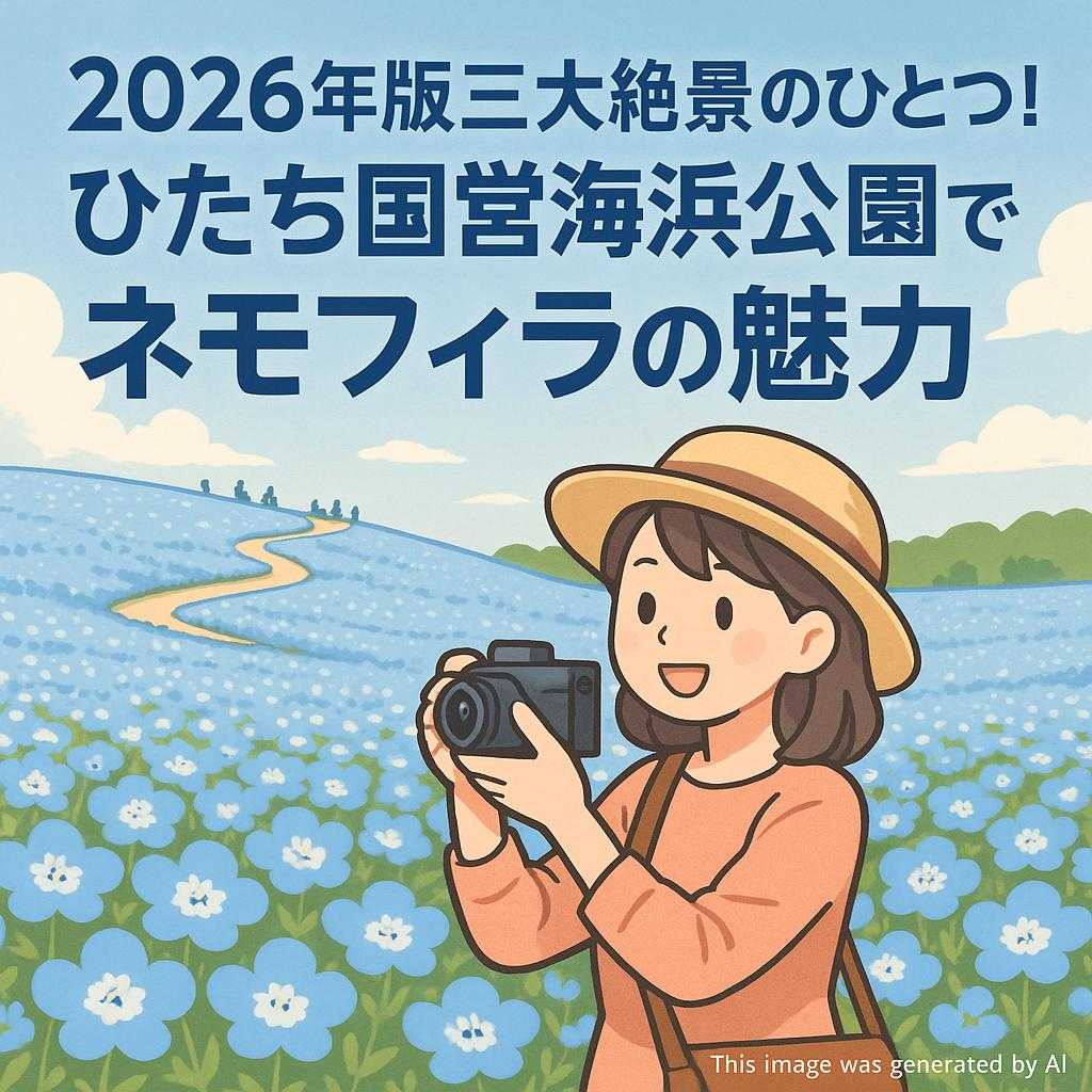 2026年版三大絶景のひとつ!ひたち国営海浜公園で撮るネモフィラの魅力