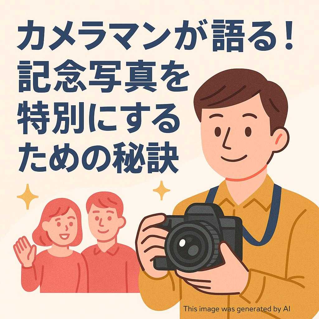 カメラマンが語る! 記念写真を特別にするための秘訣