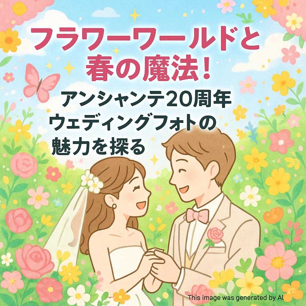 フラワーワールドと春の魔法！アンシャンテ20周年ウェディングフォトの魅力を探る