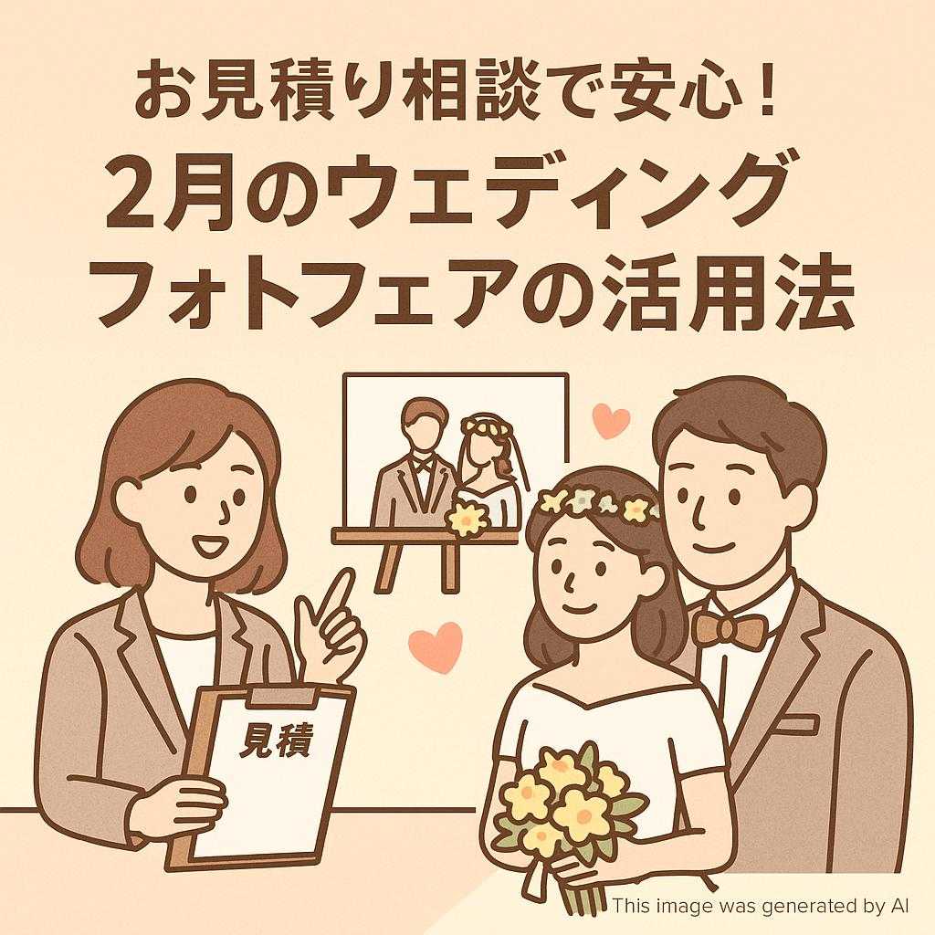 お見積り相談で安心!2月のウェディングフォトフェアの活用法