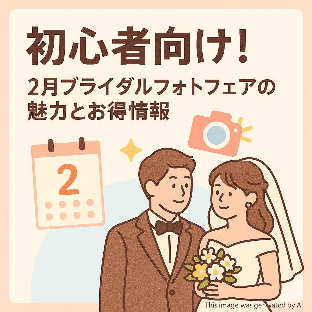 初心者向け！２月ブライダルフォトフェアの魅力とお得情報