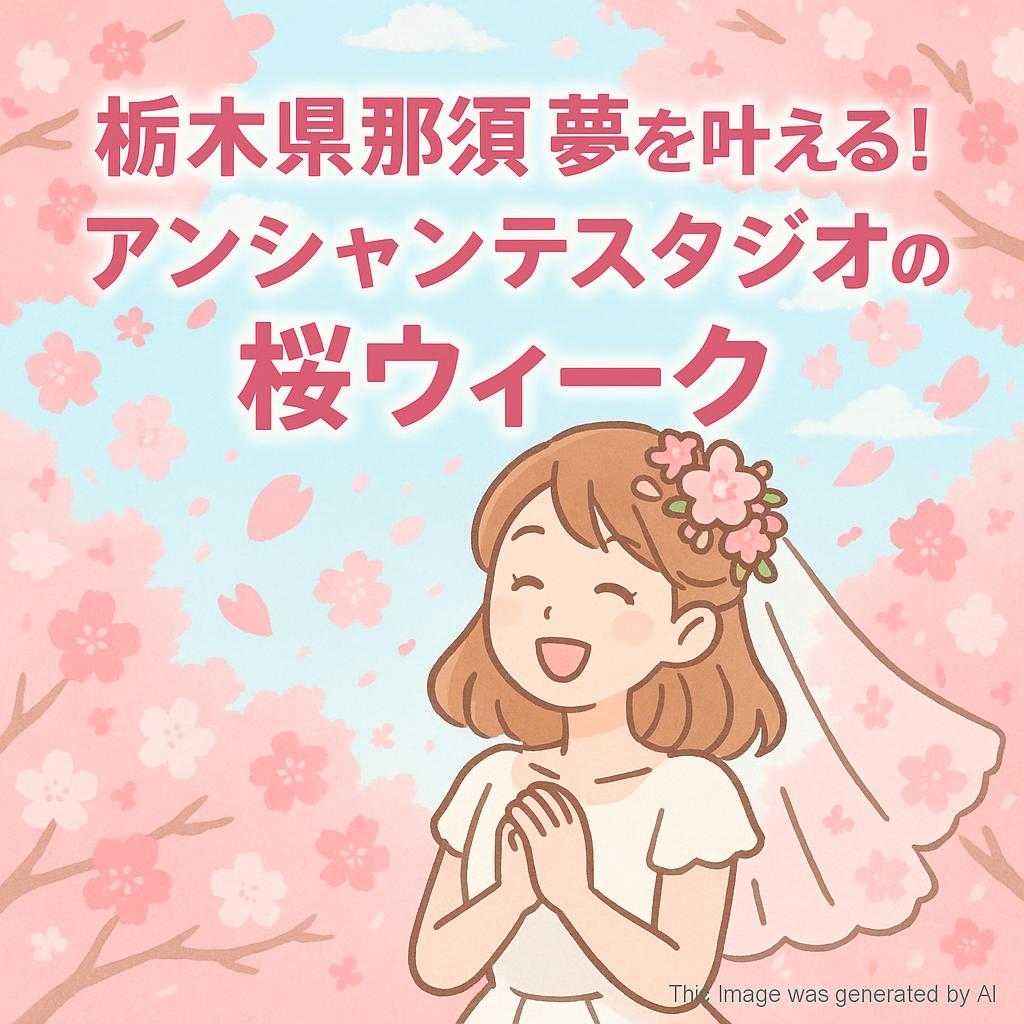 栃木県那須で夢を叶える！アンシャンテスタジオの桜ウィーク