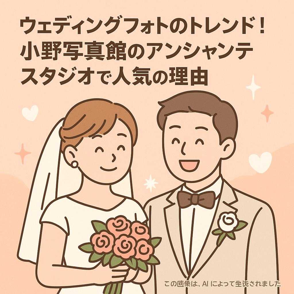 ウェディングフォトのトレンド!小野写真館のアンシャンテスタジオで人気の理由