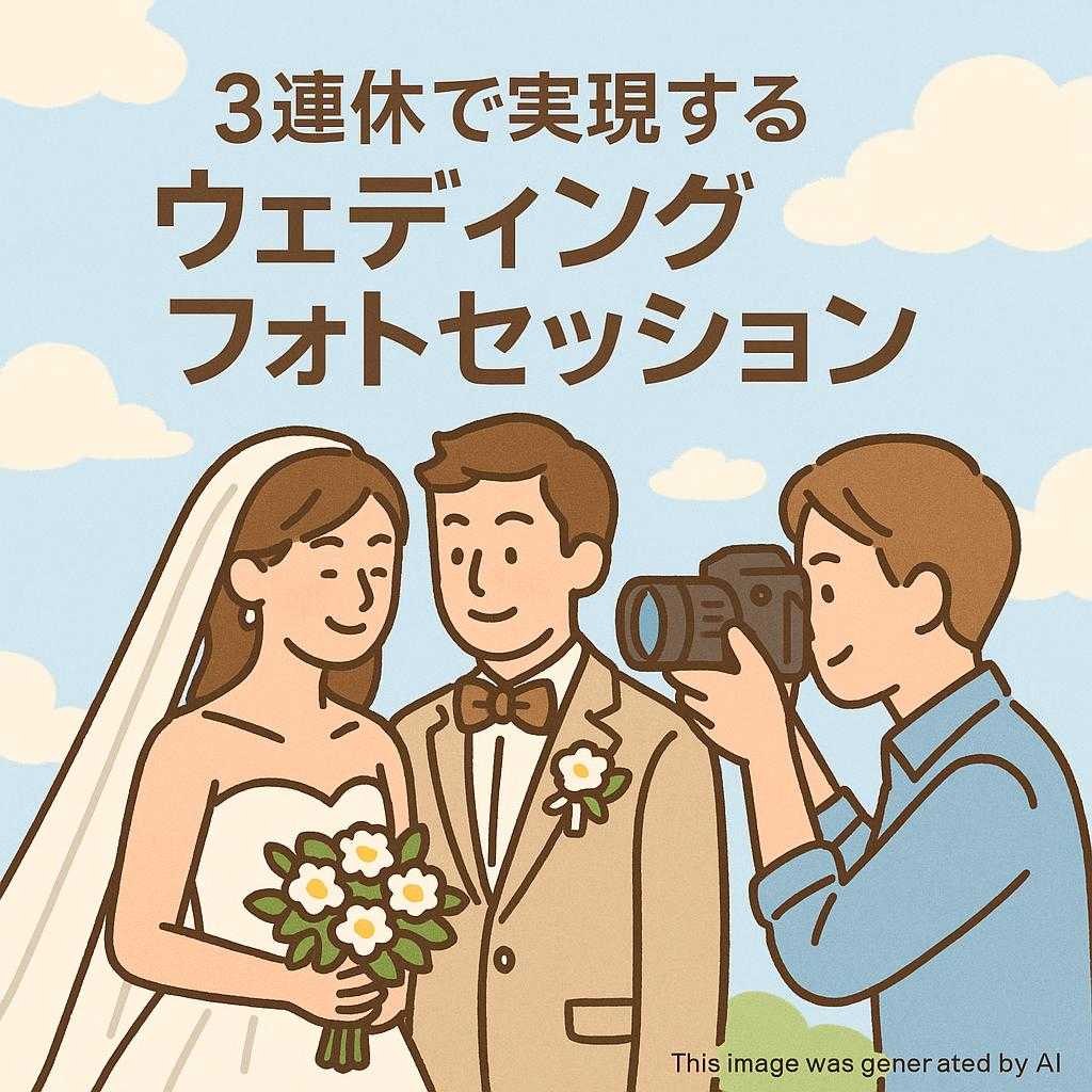 3連休で実現する夢のウェディングフォトセッション