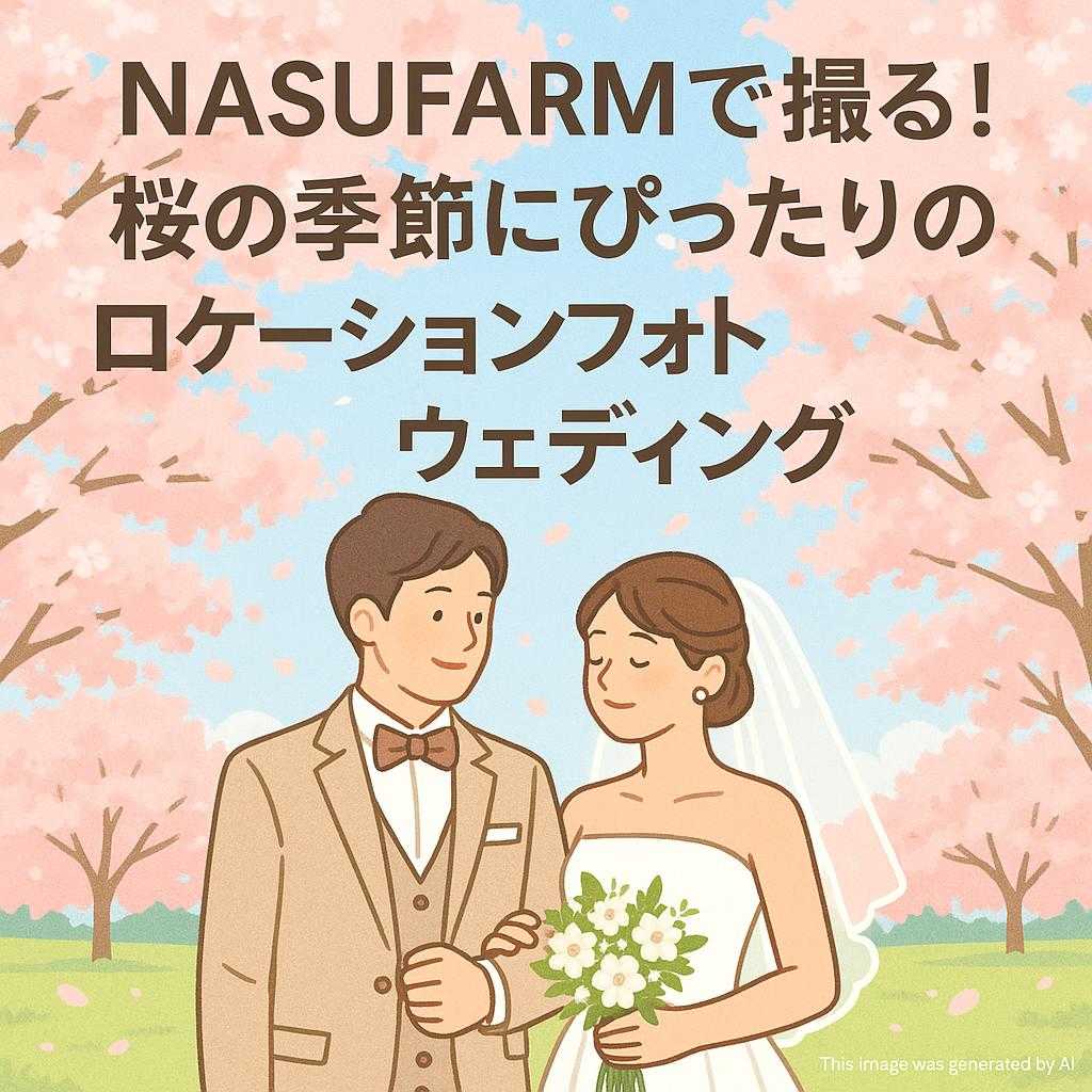 NASUFARMで撮る!桜の季節にぴったりのロケーションフォトウェディング