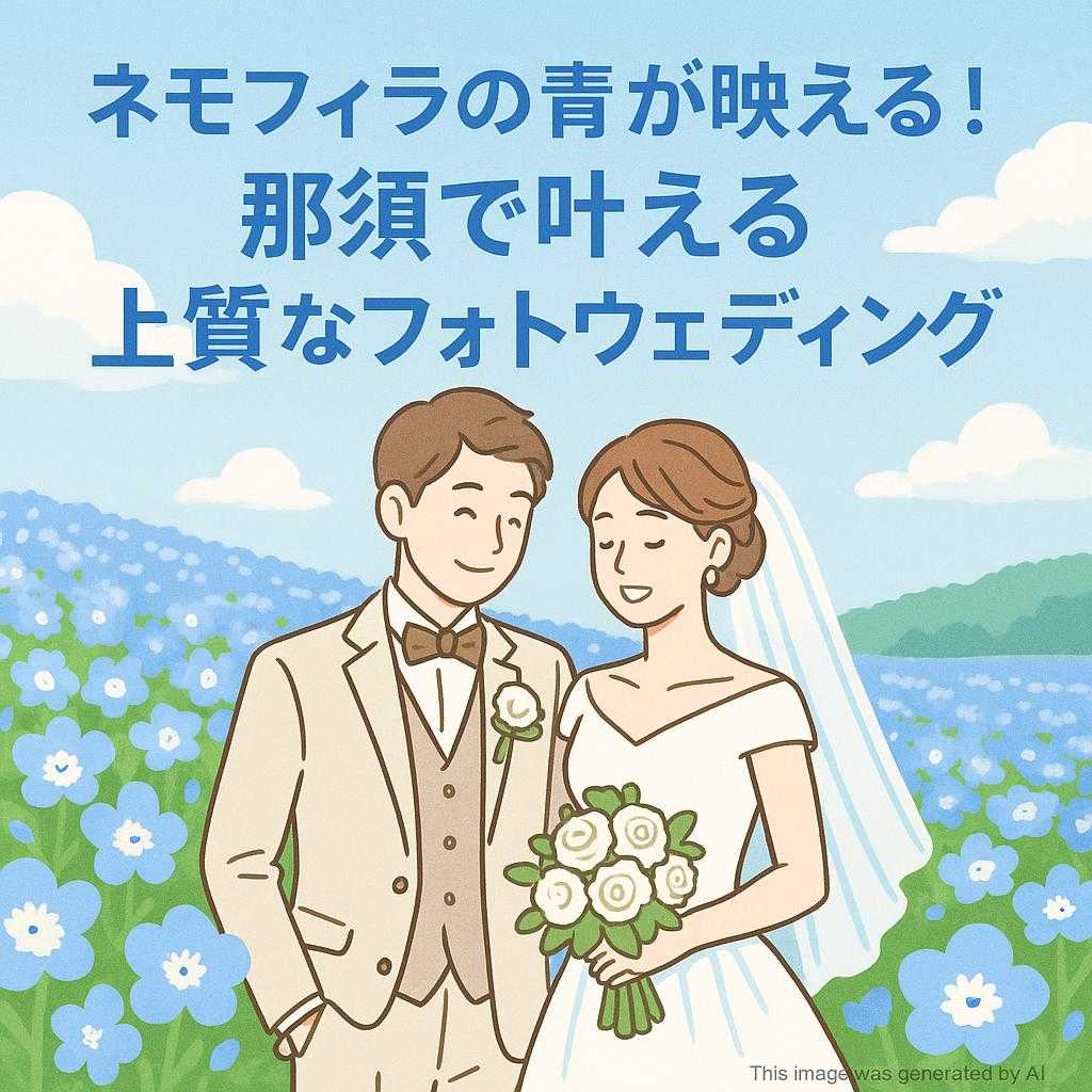 ネモフィラの青が映える！那須で叶える上質なフォトウェディング