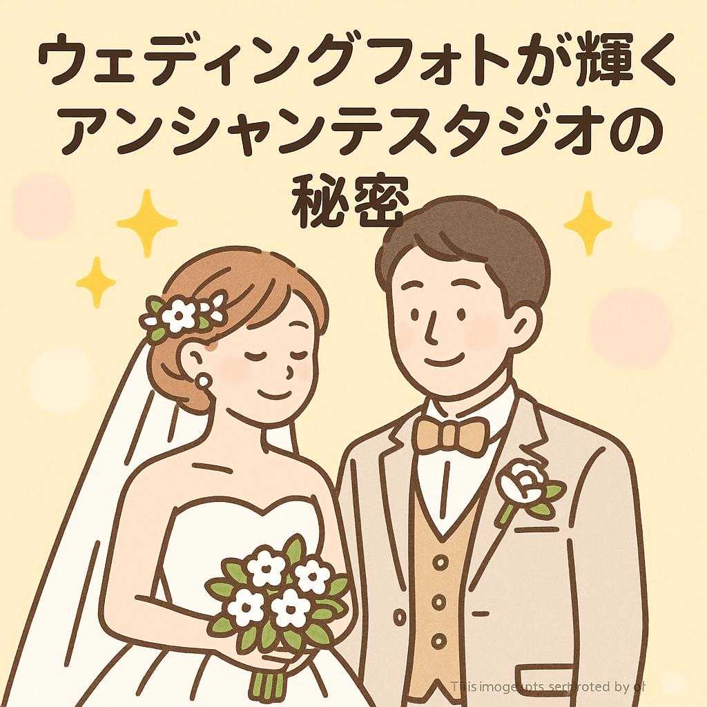 ウェディングフォトが輝くアンシャンテスタジオの秘密