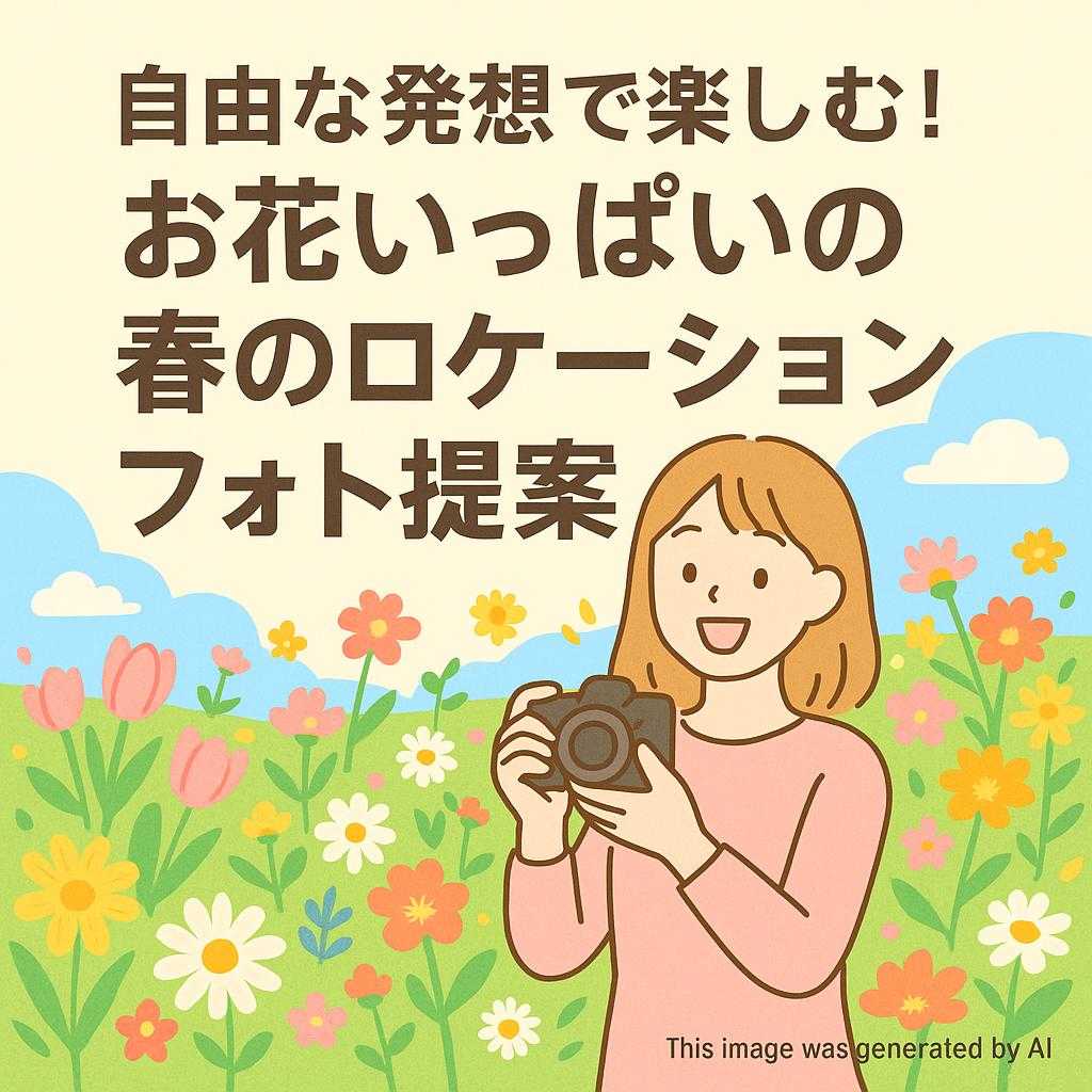 自由な発想で楽しむ!お花いっぱいの春のロケーションフォト提案