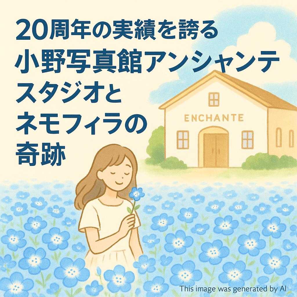 20周年の実績を誇る小野写真館アンシャンテスタジオとネモフィラの奇跡
