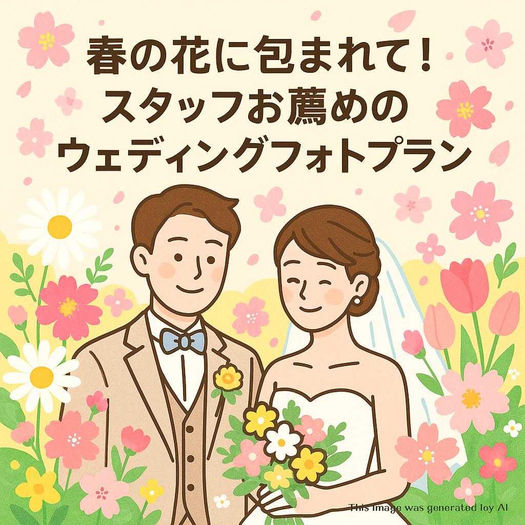 春の花に包まれて!スタッフお薦めのウェディングフォトプラン