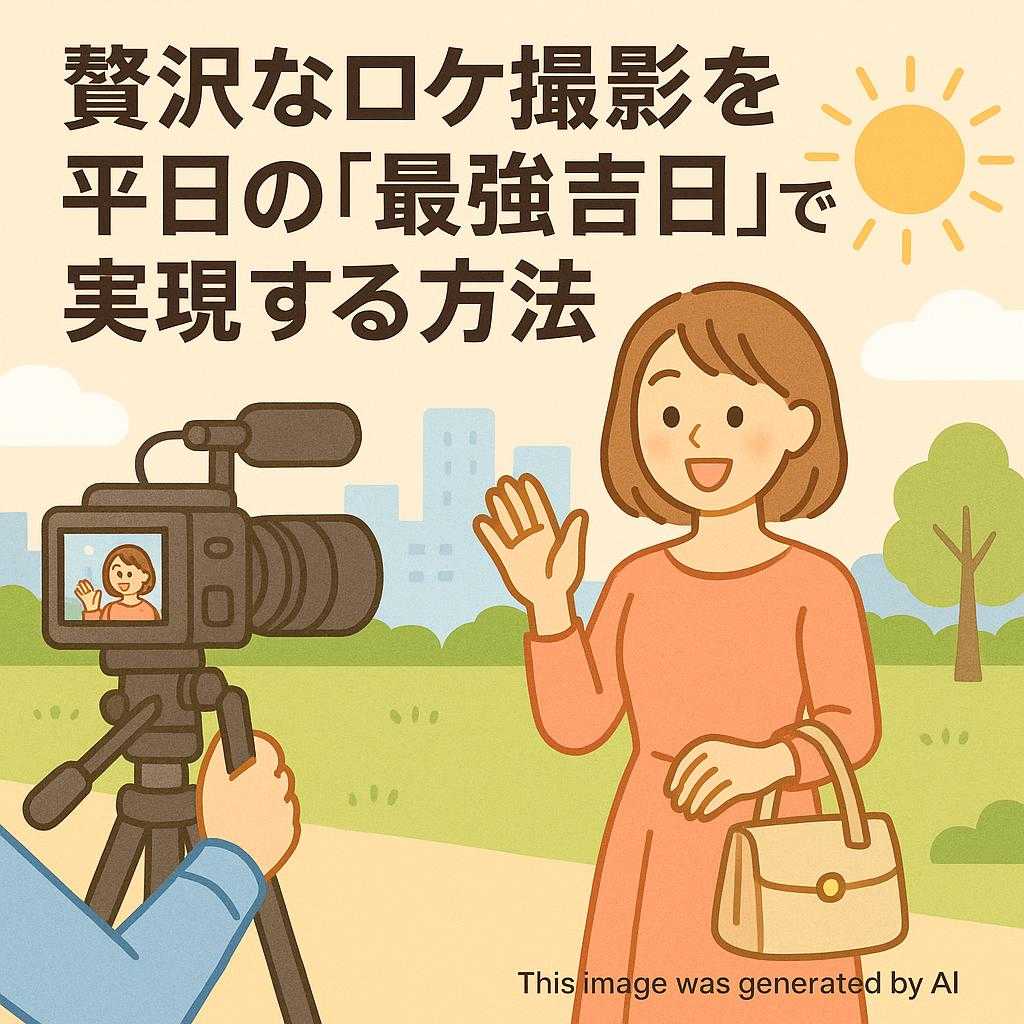 贅沢なロケ撮影を平日の『最強吉日』で実現する方法
