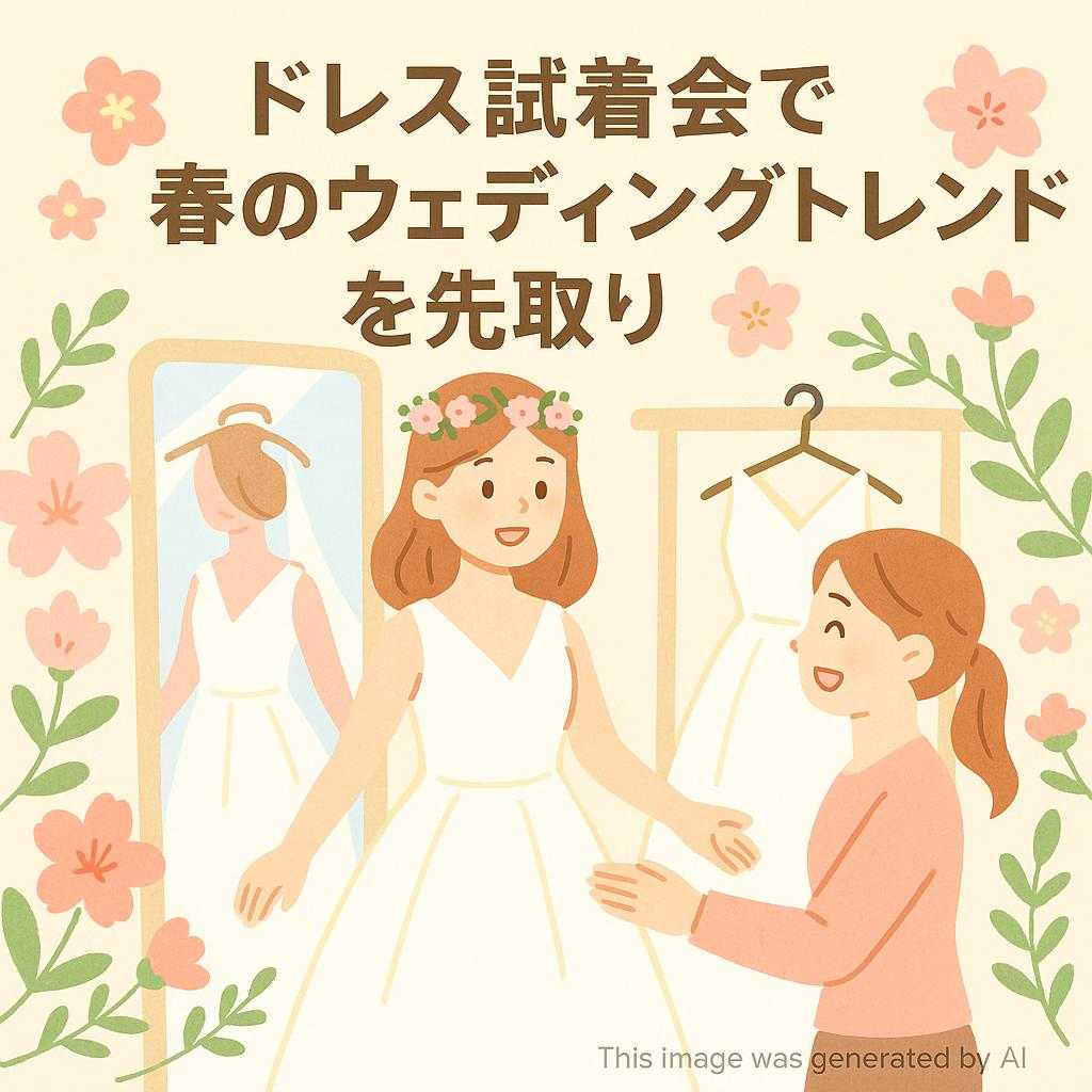 ドレス試着会で春のウェディングトレンドを先取り
