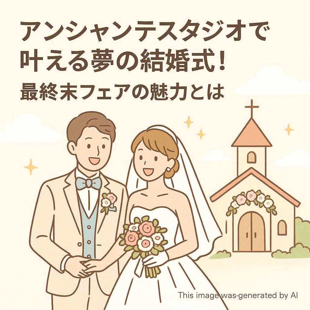 アンシャンテスタジオで叶える夢の結婚式!最終末フェアの魅力とは