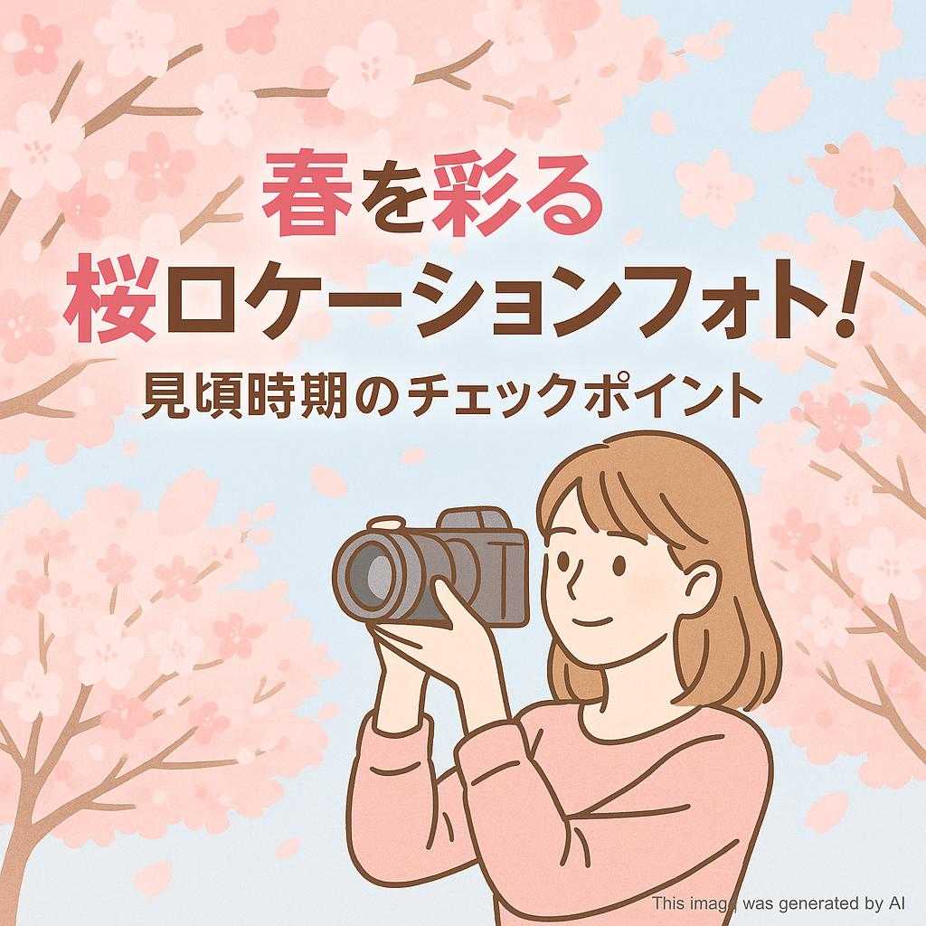 春を彩る桜ロケーションフォト！見頃時期のチェックポイント