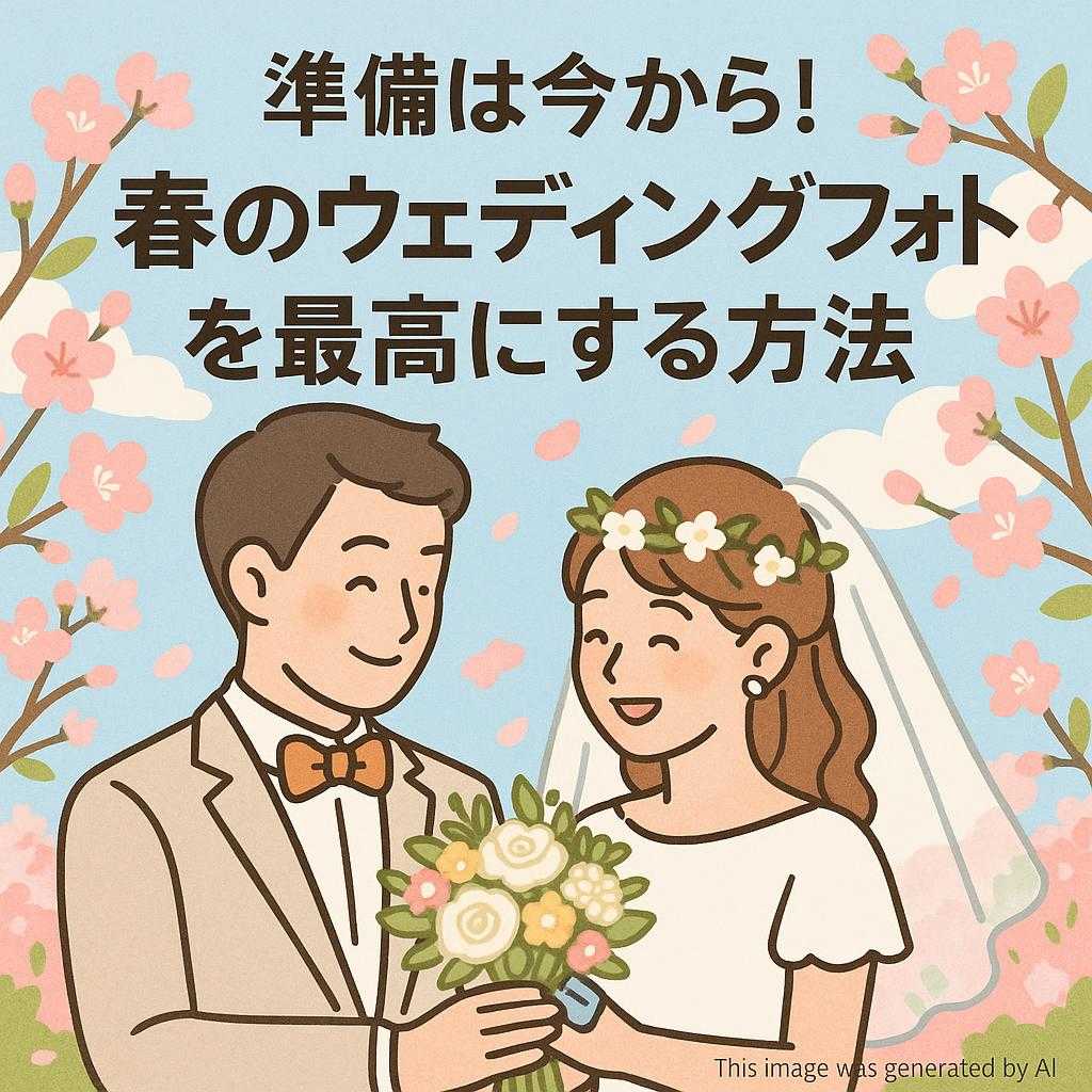 準備は今から！春のウェディングフォトを最高にする方法